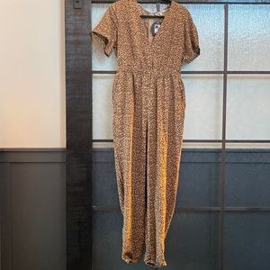 Cozy Casual Leopard Print Jumpsuit